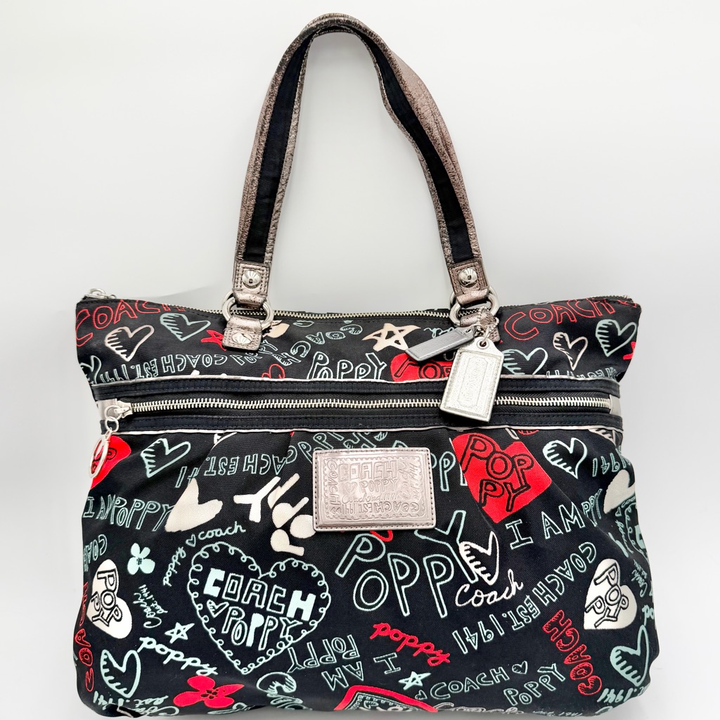 Coach Poppy 2010 Multicolor Graphic Women's Tote Bag